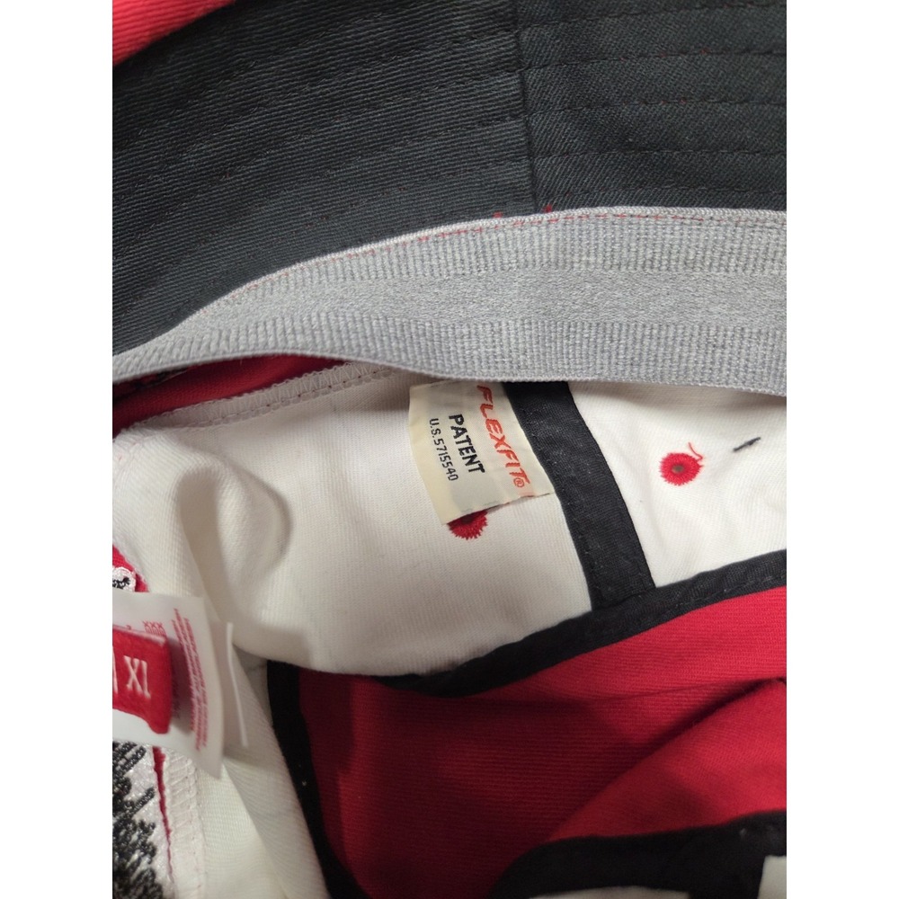 Vintage 90s Chicago Bulls NBA Bucket Hat Mitchell & Ness Pinstripe Adult L/XL - Picture 11 of 11